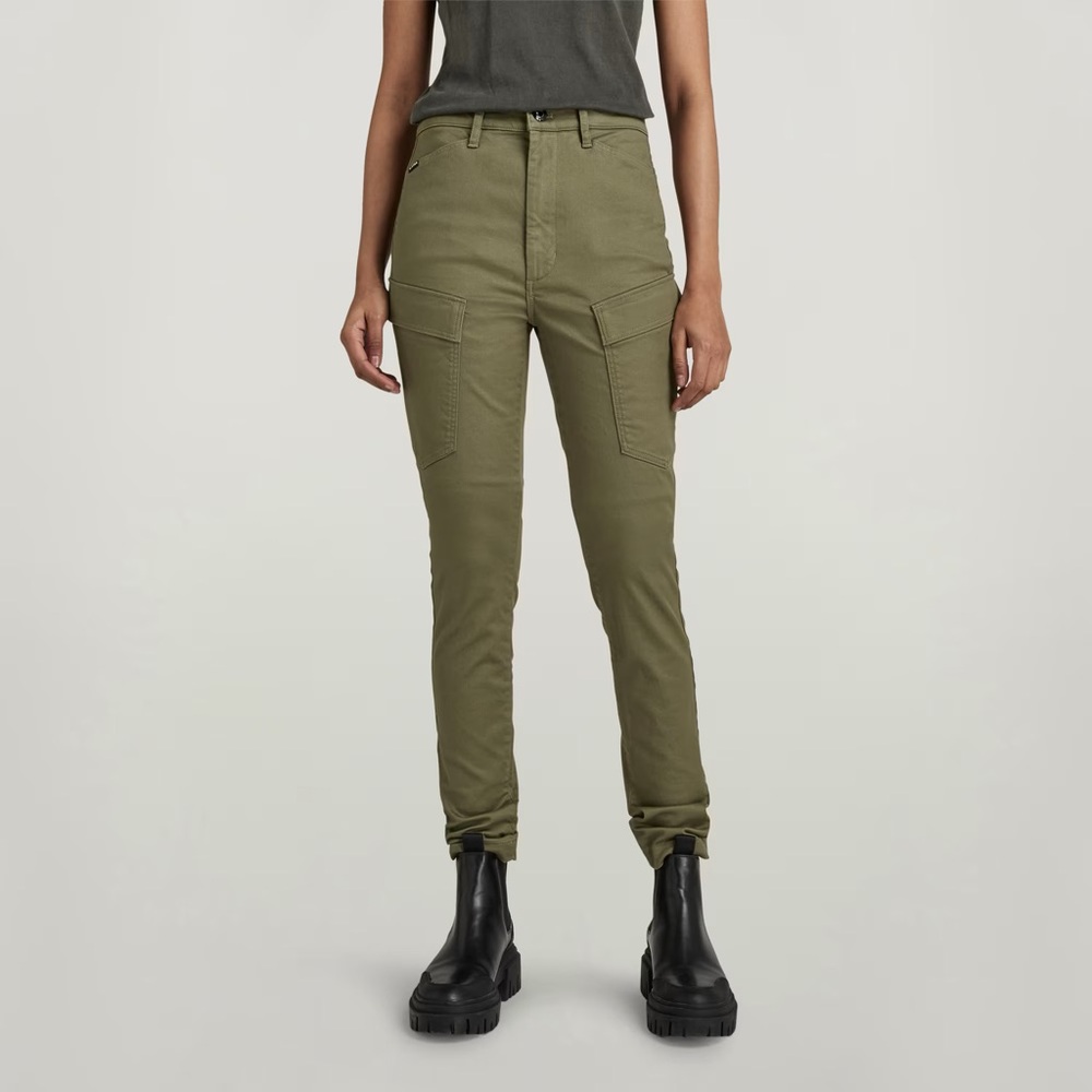 G-Star Kafey Cargo Ultra High Skinny Jeans